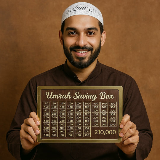 Wooden Umrah Saving Box