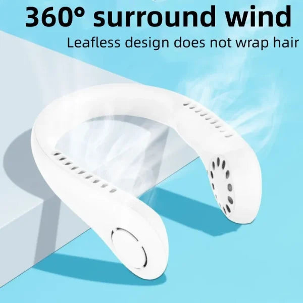 Mini Hanging Neck Fan High Wind 3 Speed Adjustable Usb Charging Fan