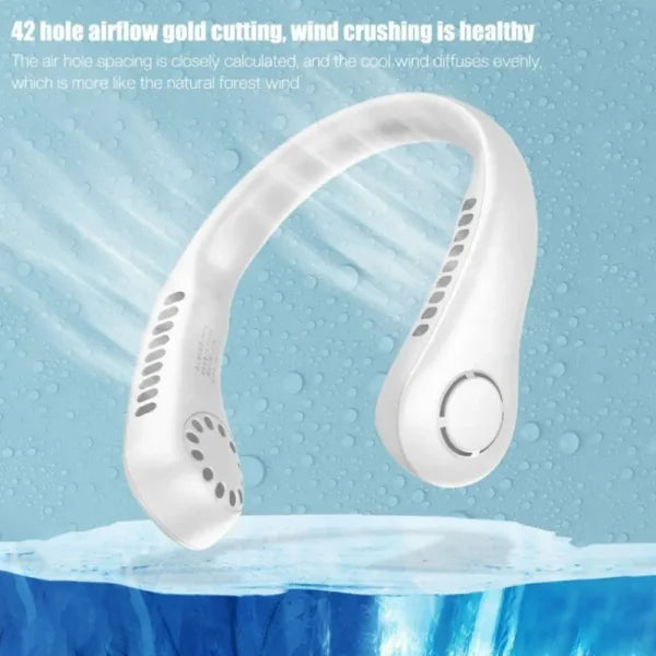 Mini Hanging Neck Fan High Wind 3 Speed Adjustable Usb Charging Fan