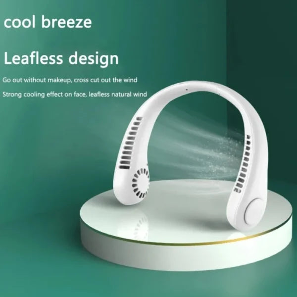 Mini Hanging Neck Fan High Wind 3 Speed Adjustable Usb Charging Fan